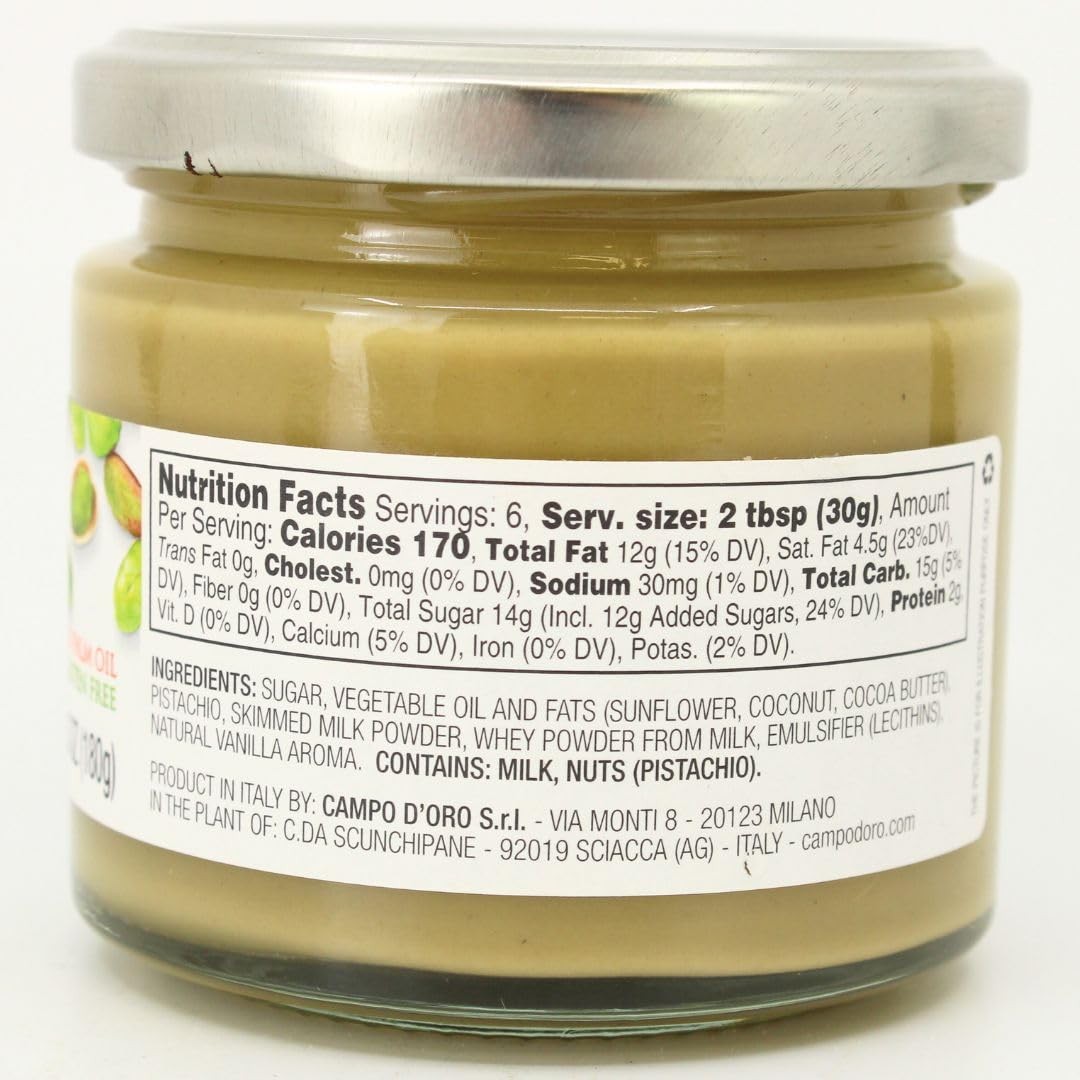 - Pistachio Butter Sweet Spreadable Cream, 6.3 oz (180g), Rich & Nutty for Kn... gallery