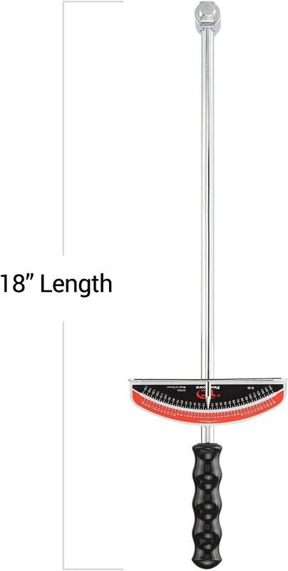 Precise Torque Wrench | 3/8” & ½” Drives | 17” Length | 0-150 Ft-Lbs | Steel gallery
