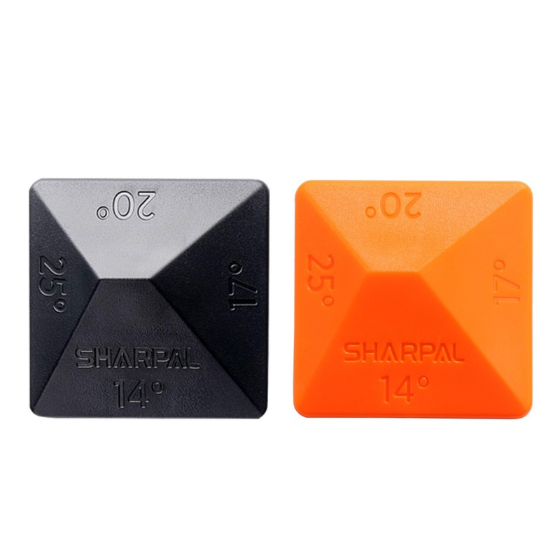 SHARPAL HOLDBUBBLE & ANGLE PYRAMID Whetstone Knife Blade Sharpener Angle Guide gallery