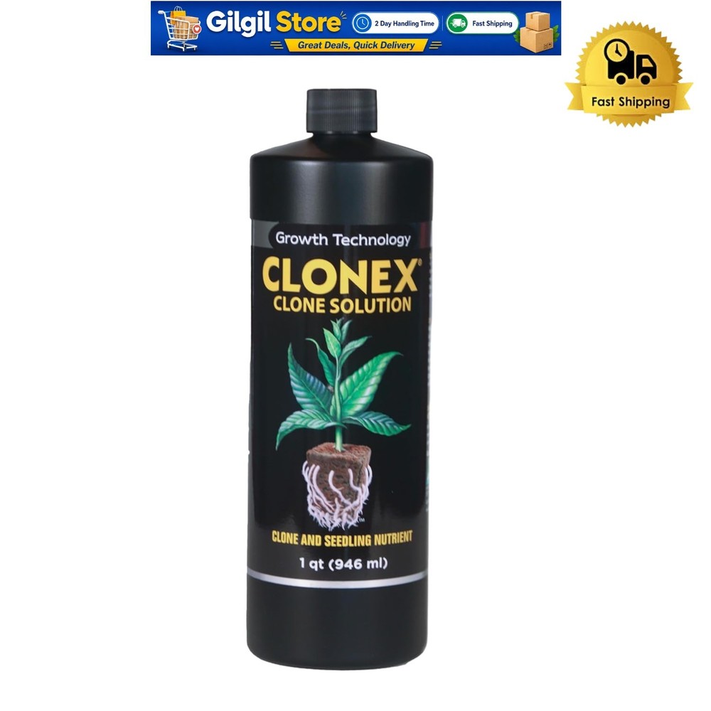 Professional-Grade Clone Nutrient Solution for Seedlings & Cuttings - 1 Quart