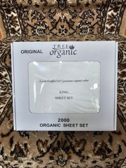 Tree Organic King Sheet Set 2000 Solid White 100% Organic Cotton Deep Fitted