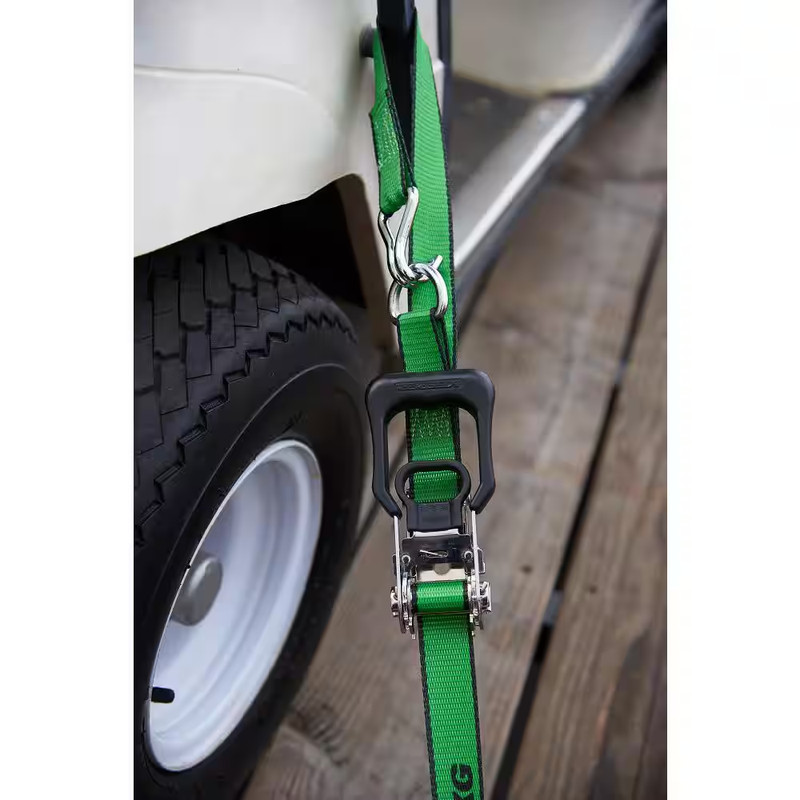 Chrome Ratchet Tie-Down Strap 16 Ft. X 1.25 In. 1,000 Lbs. (2-Pack) gallery