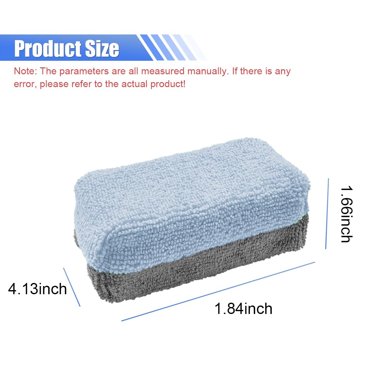 GAOLAOSY 12PCS Ceramic Coating Applicator 4.13 Inch Car Detailing Tool Blue 1PK gallery