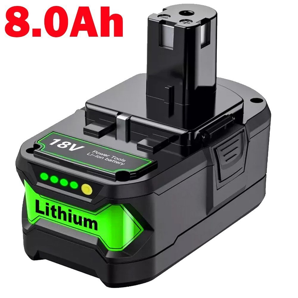 Pack For RYOBI P108 18V One Plus High Capacity Battery 18 Volt Li-Ion 8.0Ah 12Ah gallery