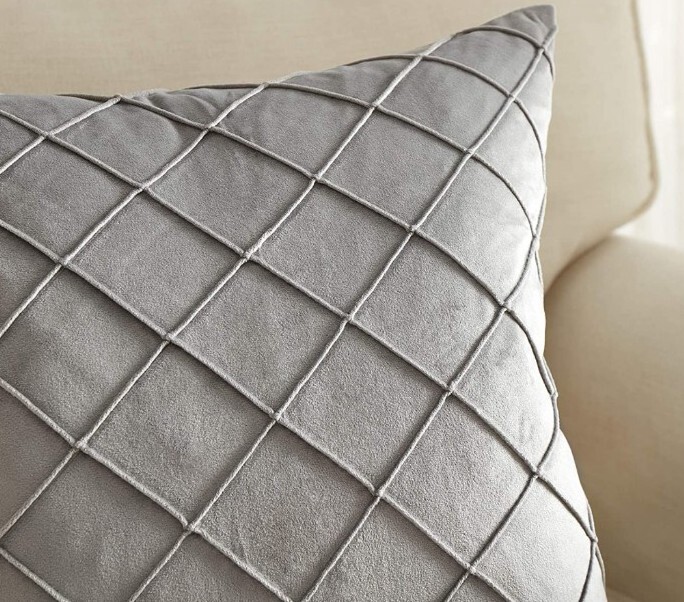 Checks Velvet Solid Plain Soft Cushion Cover Pillow Case Sofa Throw Home Decor gallery