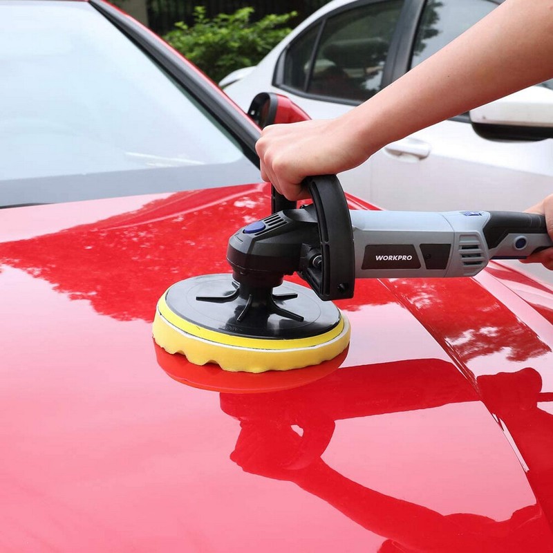 WORKPRO Buffer Polisher Buffer Waxer With Buffing&Polishing Pads for Car Sanding gallery
