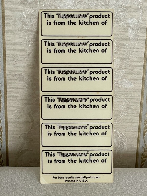 NEW Tupperware Modular Container Spice Food & From the Kitchen of Label/Stickers gallery