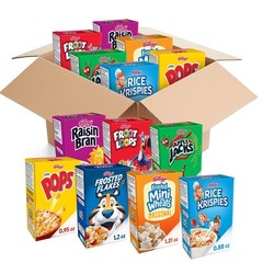 Cold Breakfast Cereal, Bulk Pantry Staples, Kid Snacks, Variety Pack (48 Boxes)