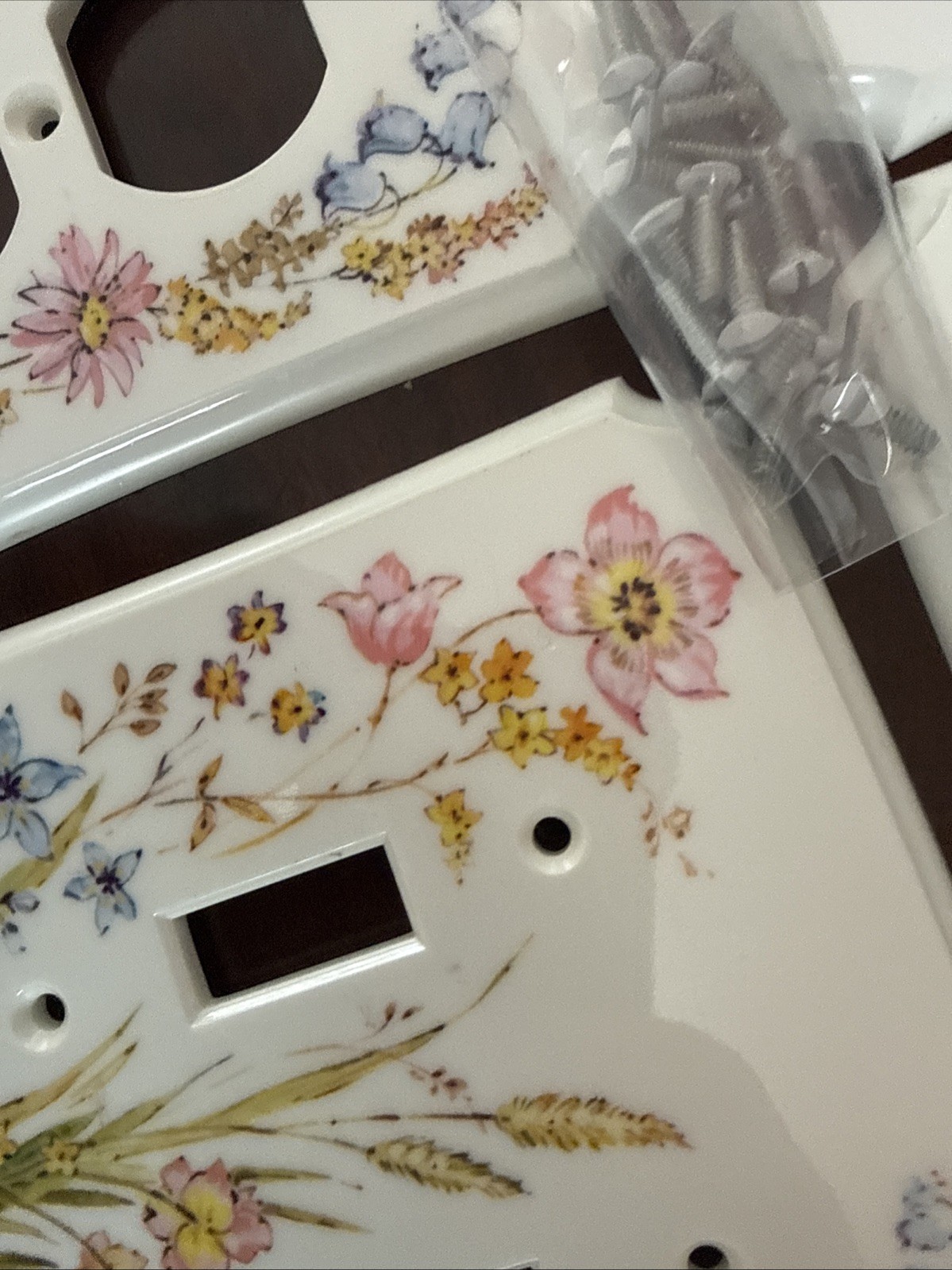 11 Floral Flower Plastic Outlet Switch & Double Gang light Plate Covers kitchen gallery