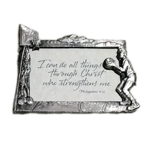 Basketball Frame: Scripture Philippines 4:13: I Can Do All Things Through... gallery
