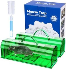 2 Pack Humane Mouse Traps Live Catch and Releas – Best Selling Mousetrap USA