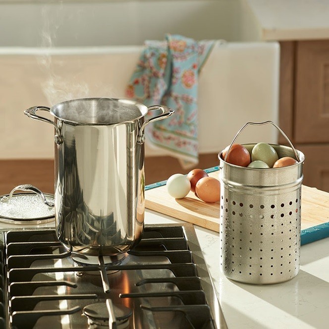 Princess House Signature 3-Qt. Mini Stockpot with Steaming Basket (10643) New! gallery