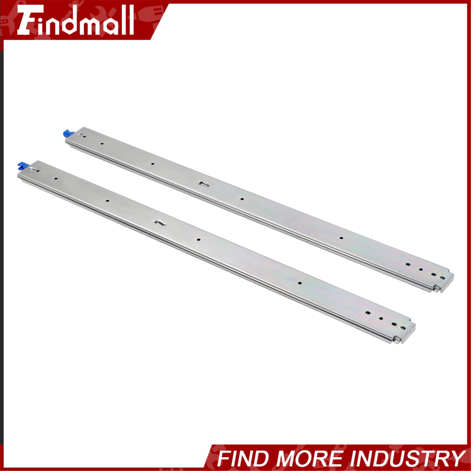 Findmall Heavy Duty 40" Drawer Slides w/Lock 500lb - Full Extension Ball Bearing gallery