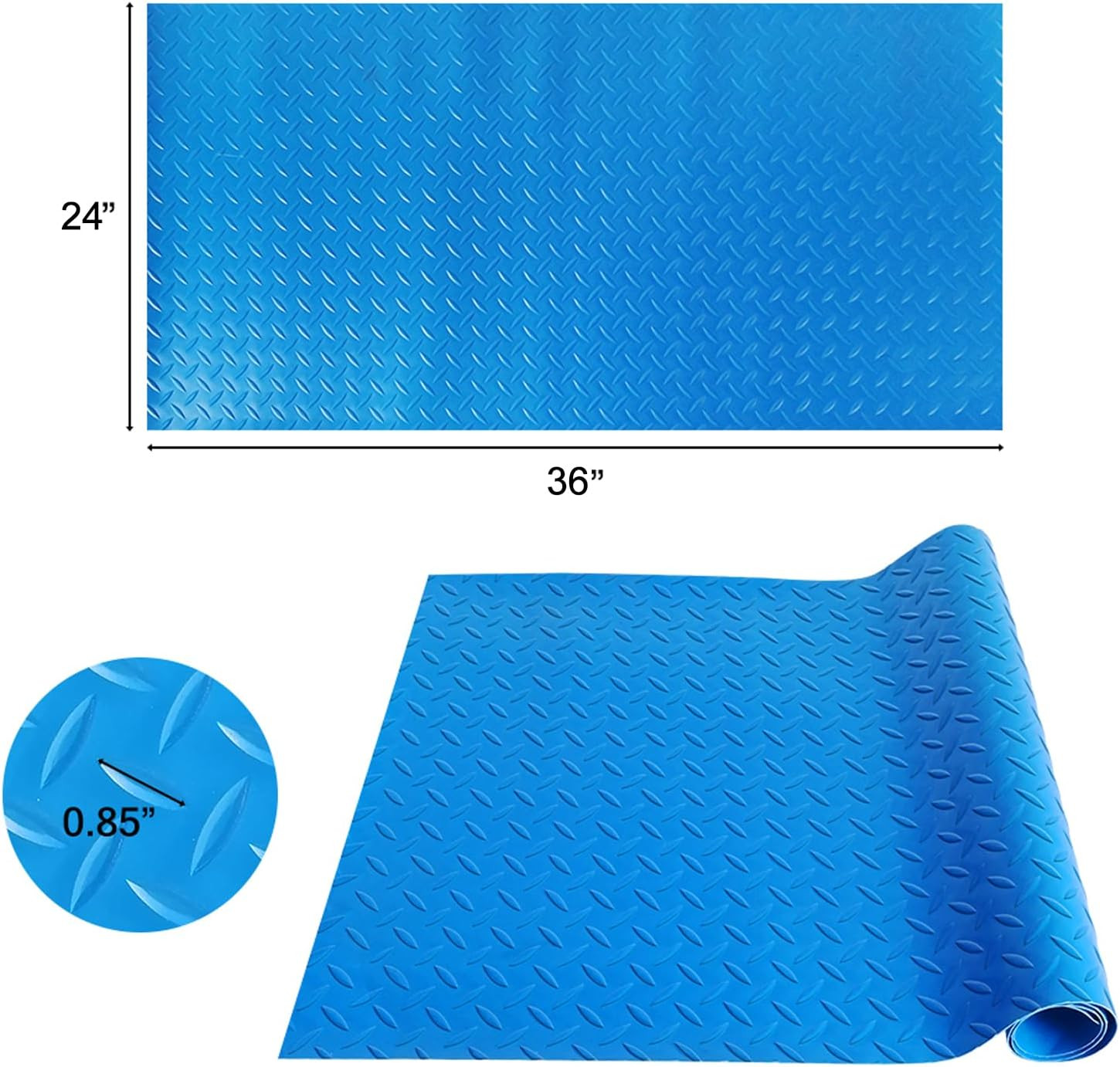 1 Pcs Extra Large Swimming Pool Ladder Mat, 36"X24" Protective Non-Slip Pool Ste gallery