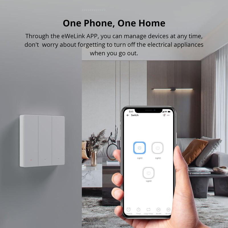 SONOFF Matter Smart Light Switch, 2.4GHz WiFi Light Switch, Smart Wall Switches gallery