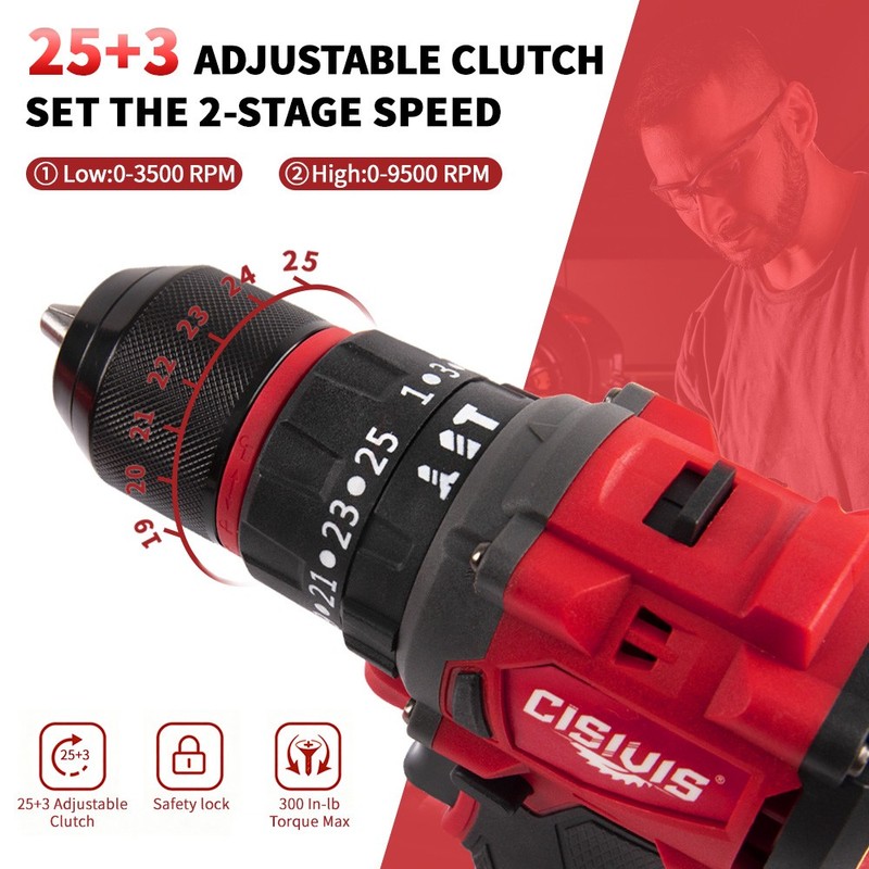 Compatible Milwaukee M18 Battery 35N.m Brushless Drill Driver Bare Tool gallery