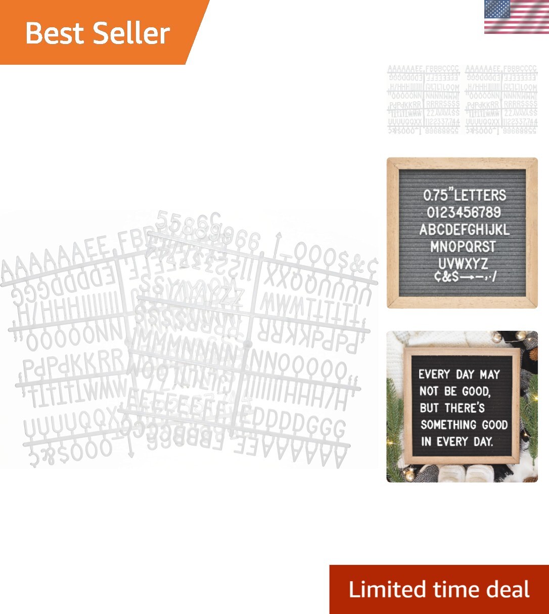 Versatile 3/4 Inch White Plastic Letters, Numbers & Symbols for Any Occasion gallery