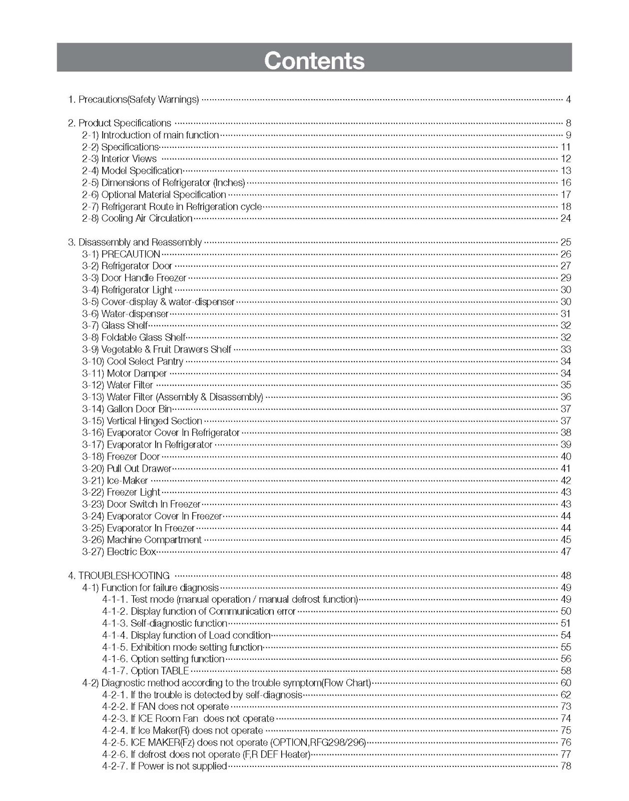 SAMSUNG RFG298HDRS REFRIGERATOR SERVICE REPAIR MANUAL PAPER gallery
