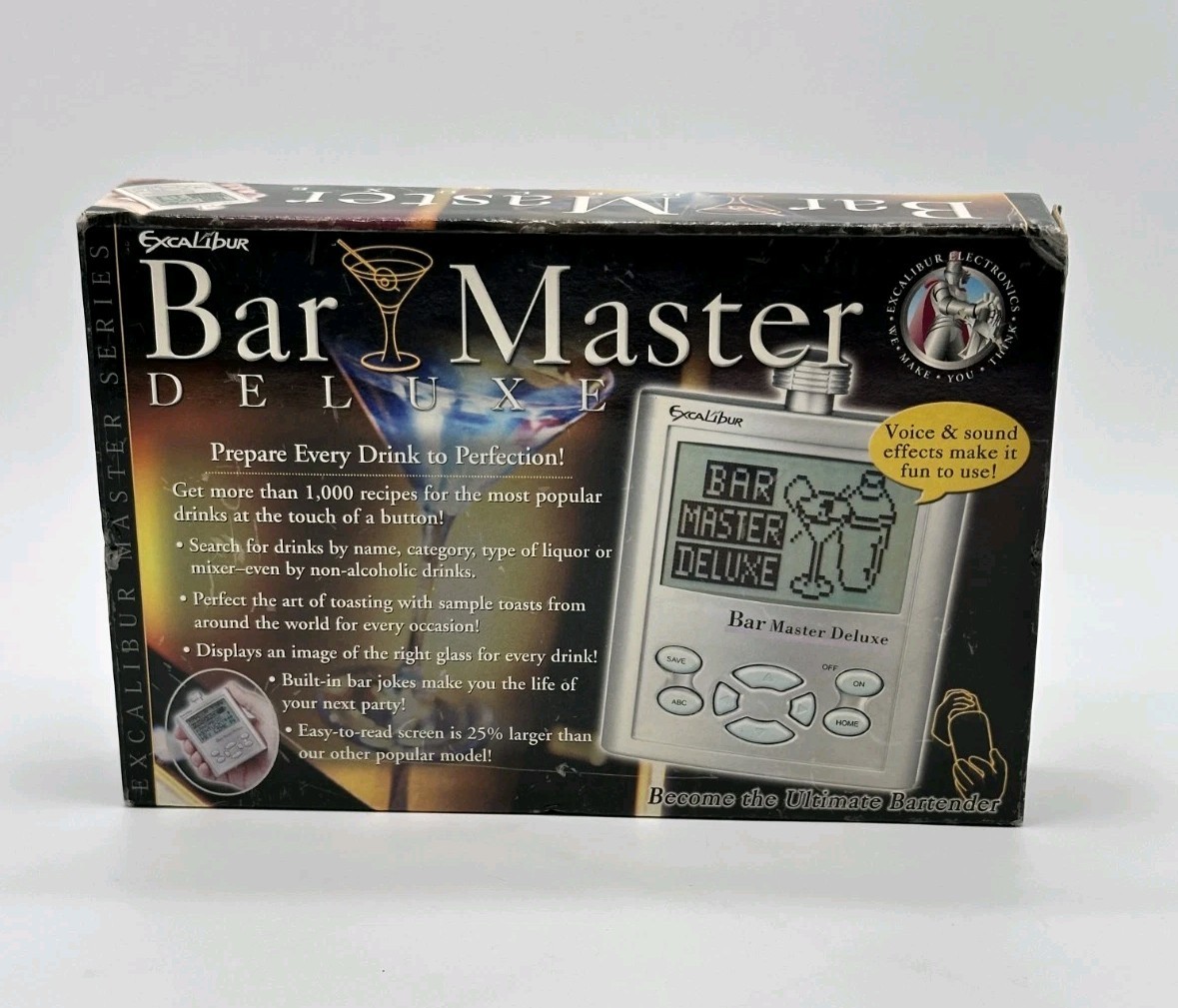 Excalibur Electronic Bar Master Deluxe Talking Drink Maker W/ Recipe Guide - New gallery