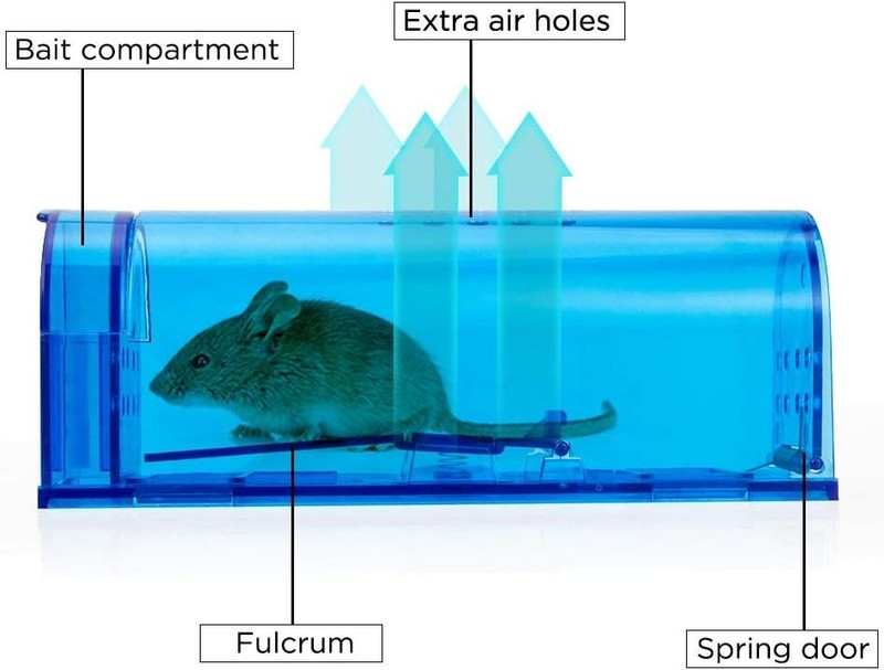 2-Pack Mouse Trap - Catch and Release No-Kill Rodent Traps for In gallery