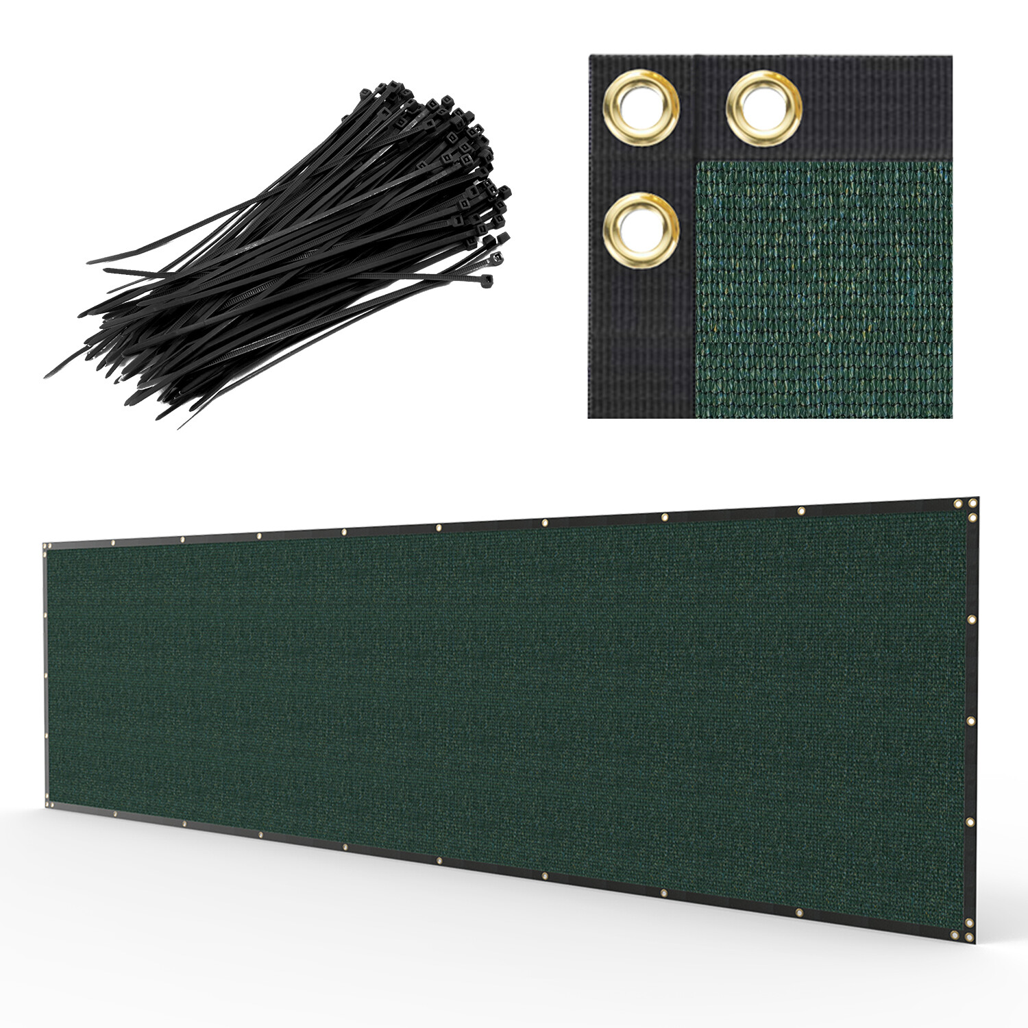 6x25' Privacy Fence Screen Windscreen Heavy Duty Fencing Fabric Mesh Shade Cover gallery