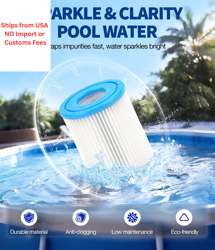 BluClear Universal High-Efficiency Type I Pool Filter Cartridge(4 White gallery