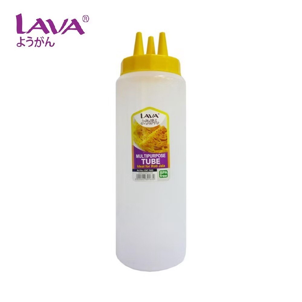 2 x LAVA Multi purpose Tube Roti Jala Pancake Mold 5 Tip Dispenser crepe 700ml gallery