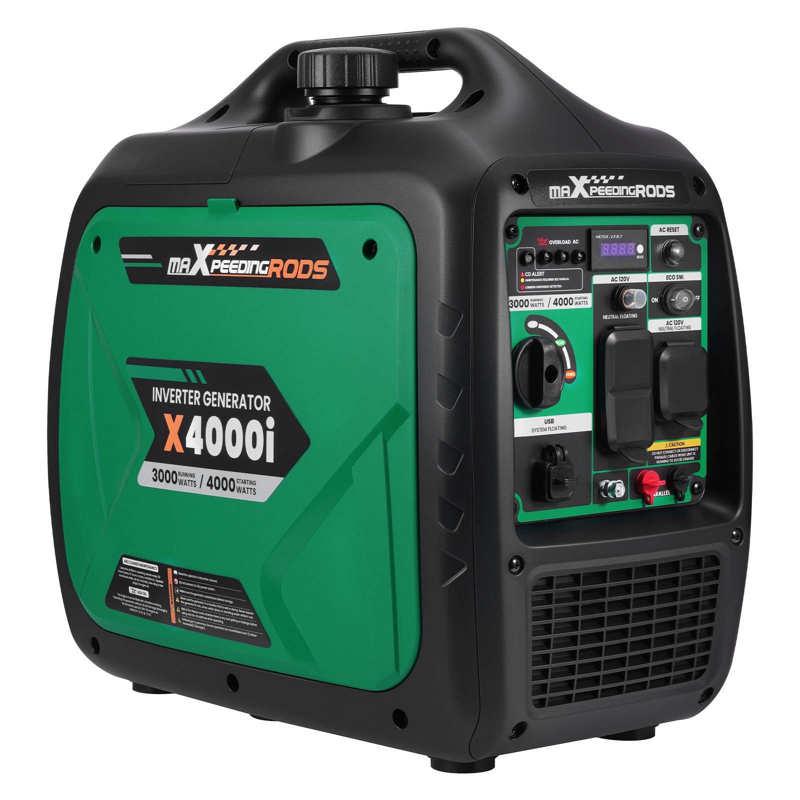 Gas Powered 4KW Portable Inverter Generator Quiet 60 dB Home Backup Emergency gallery