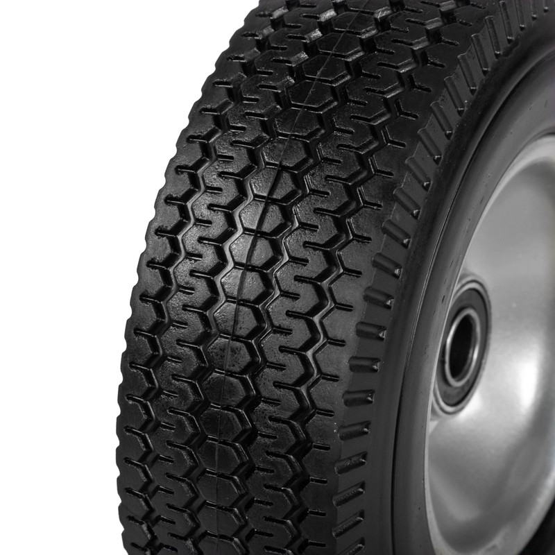2pcs 8-Inch Solid Flat Free Tires and Wheels 2.50-4 for Hand Truck Garden Cart gallery