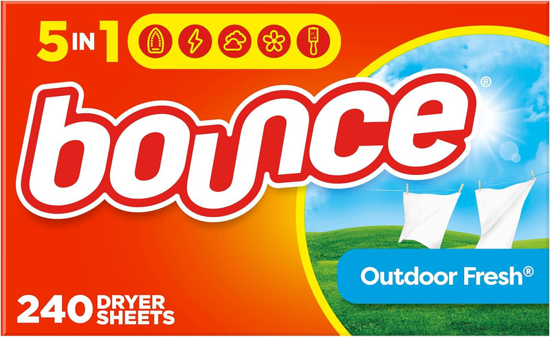 Bounce Dryer Sheets Laundry Fabric Softener Sheets , Outdoor Fresh, 240 Count gallery