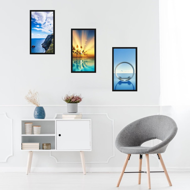 MENNTHUI 5X10 Black Picture Frame, Tabletop and Wall Mounting Horizontally or Ve gallery