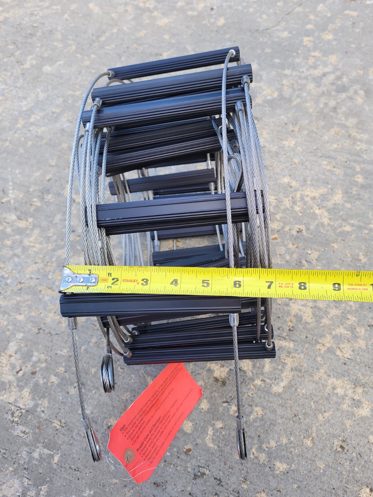 35ft Cable Fire Escape Ladder Emergency 35 foot Portable gallery