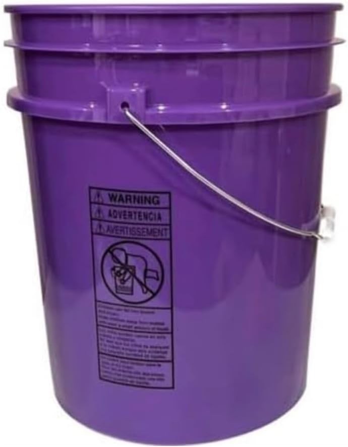 5 Gallon Bucket container, Food grade Made in USA Purple color ( Pack of 1) gallery
