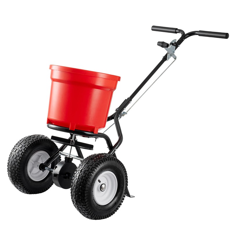 90LB Broadcast Spreader Walk behind Turf Spreader Fertilizer Garden Seeder gallery