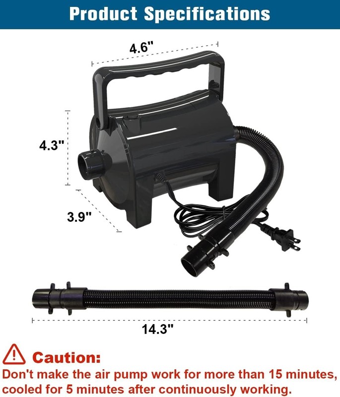 Efficient Quick-Fill Air Pump for Inflatables gallery