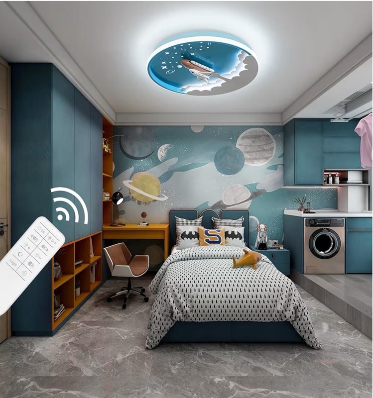 Modern Ceiling Light Fixtures Dimmable LED Kids Room Ceiling Lamp 20 Inch gallery