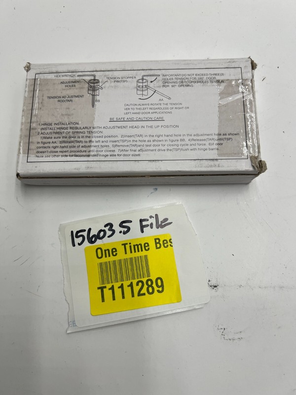 Spring Door Hinges 4"x4" Radius Corner Satin Chrome # 893711 gallery
