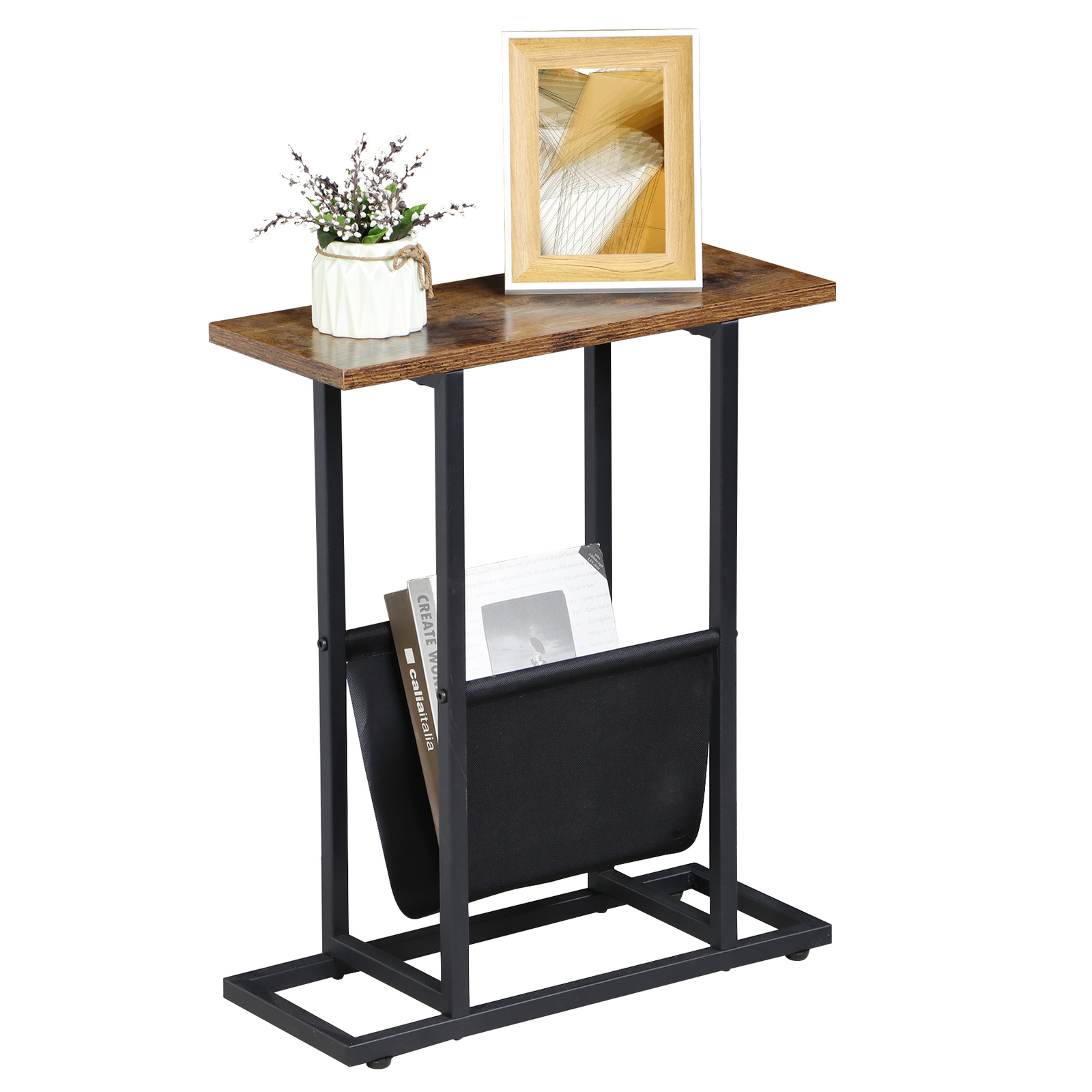 Small Side Table for Small Spaces Narrow End Table Bedside Table Living Room gallery
