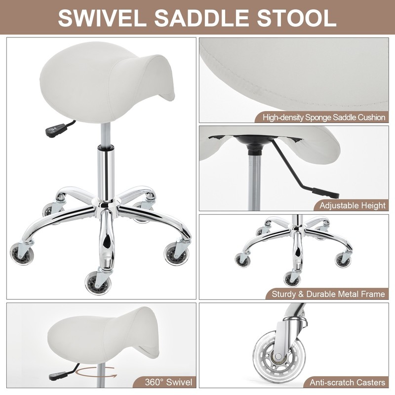 Saddle Stool with Versatile & Modern Design, Heavy Duty & Stable, Easy Assembly gallery