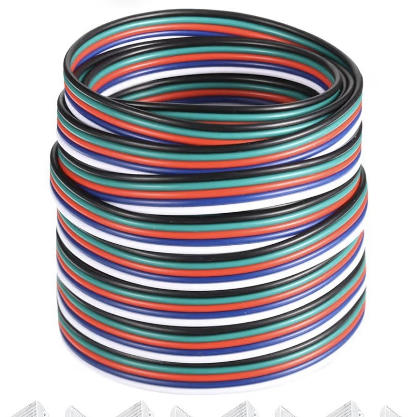 10mm 5-Pin LED Strip Light Clip-On Connector Kit, 10pcs + 5m Cable, IP44 gallery