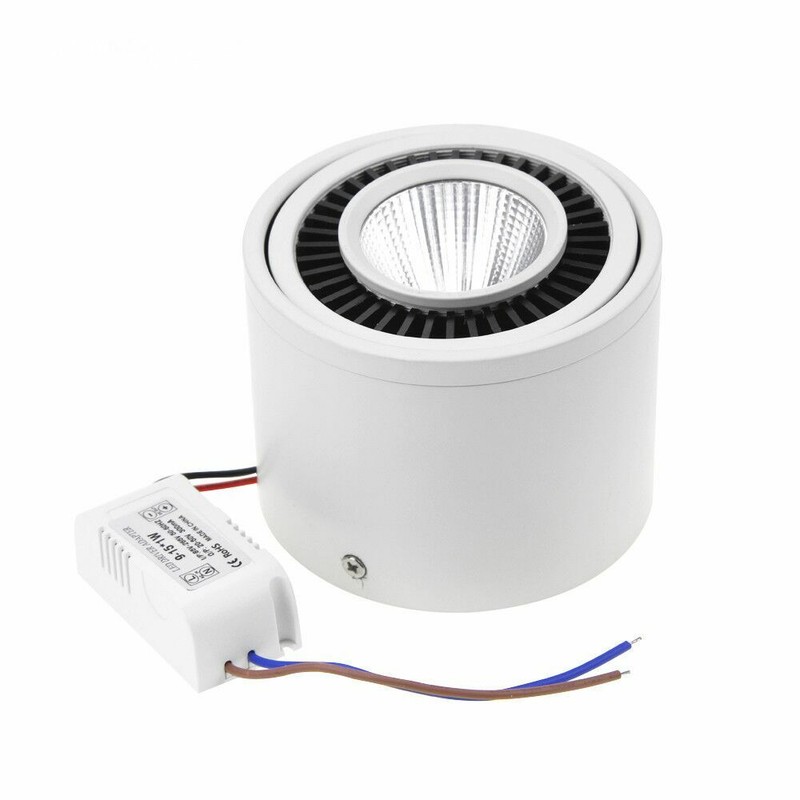 Adjustable Surface Mounted LED Ceiling Downlight Wall Spot Light + Driver HRM gallery