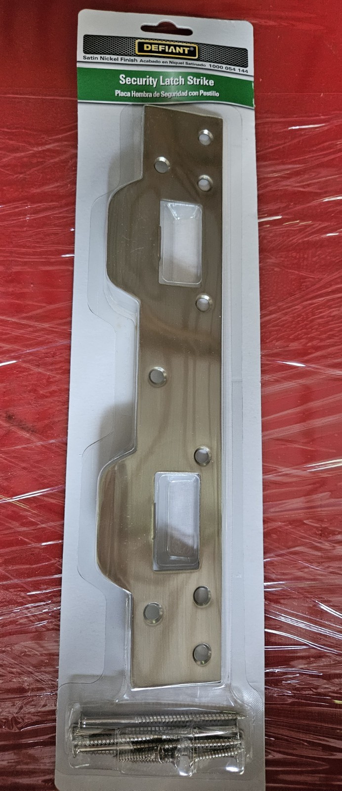 Defiantt Door Latch Strike Plate Home Entry Security Protection Doors, 1 Pack gallery