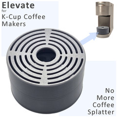 Anti-Splash Adjustable Coffee Cup Riser Accessory for K-Cup Coffee Makers Gray