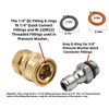 Pressure Washer O-Rings 50-Pack 1/4" & 3/8" Red/Grey for Quick Connect gallery