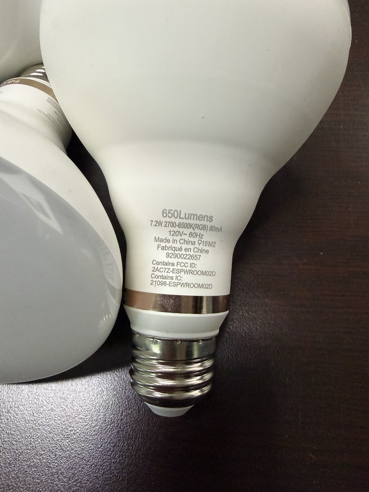 Phillips Wiz Smart LED bulb 65w Equivalent - BR30 Full Color RGB - 3 Pack gallery
