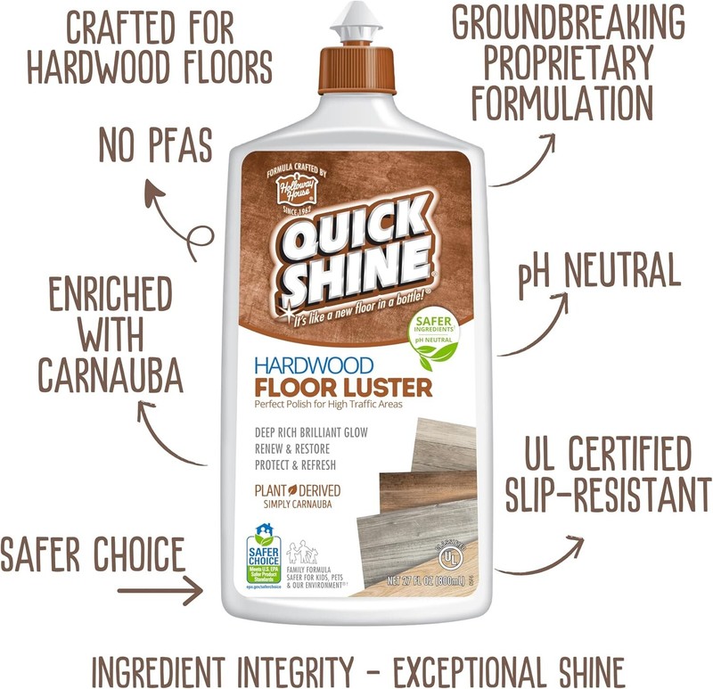 Quick Shine 2 Pack Smart Combo- Includes 1 Hardwood Floor Cleaner 27 FL oz gallery