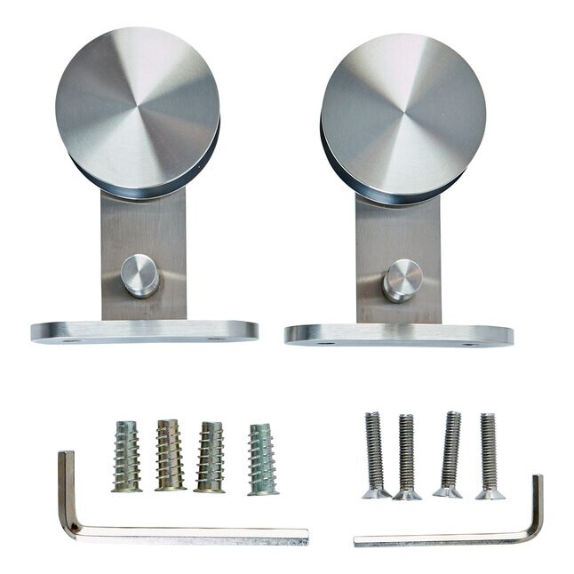 2 Sets National Hardware Interior Sliding Barn Door Hardware Top Mount Hanger gallery