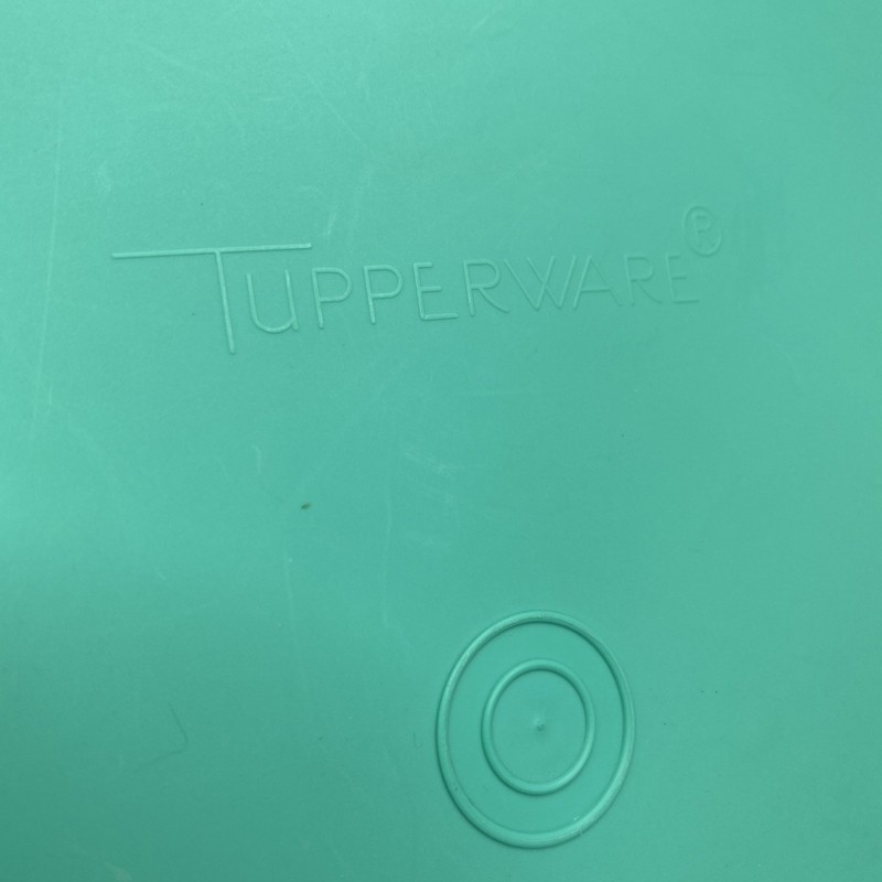 Vintage 90's Tupperware Deviled Egg Carrier 723-1 Pink Teal Kitchen Container gallery