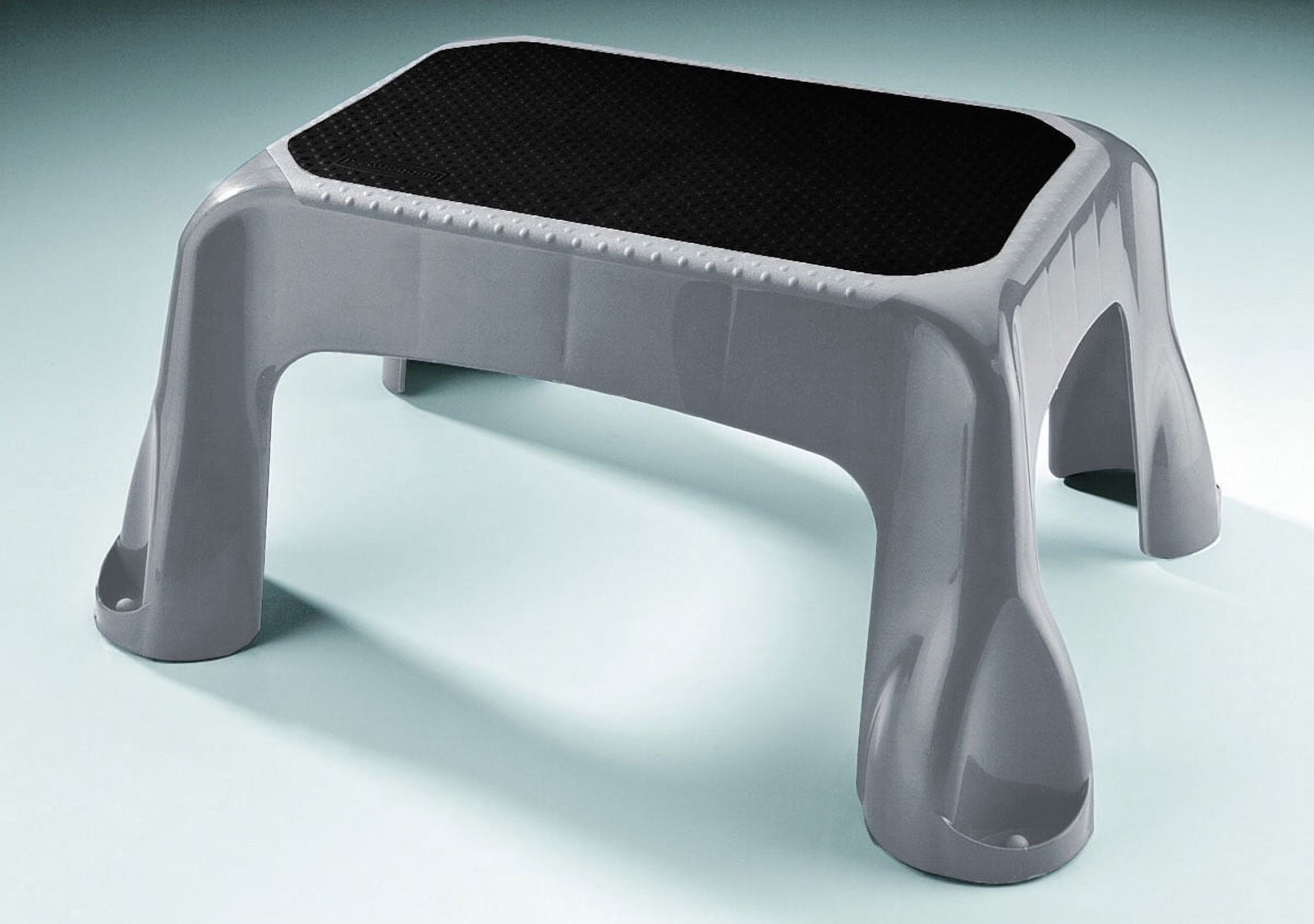 Rubbermaid Step Stool In Mold Tread 1 Step, Gray gallery
