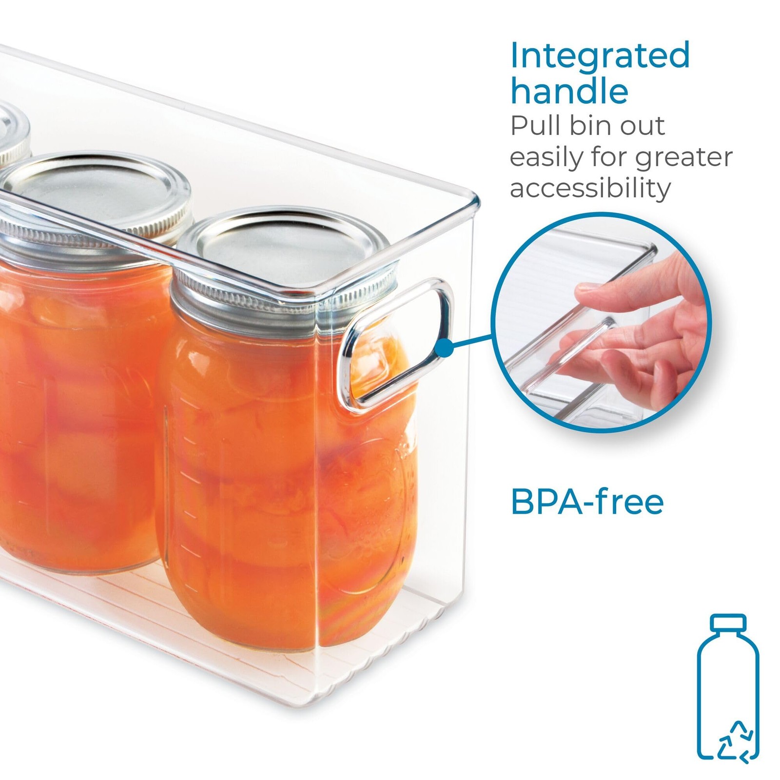 iDesign BPA-Free Plastic Pantry and Kitchen Storage, Freezer Large, Large gallery